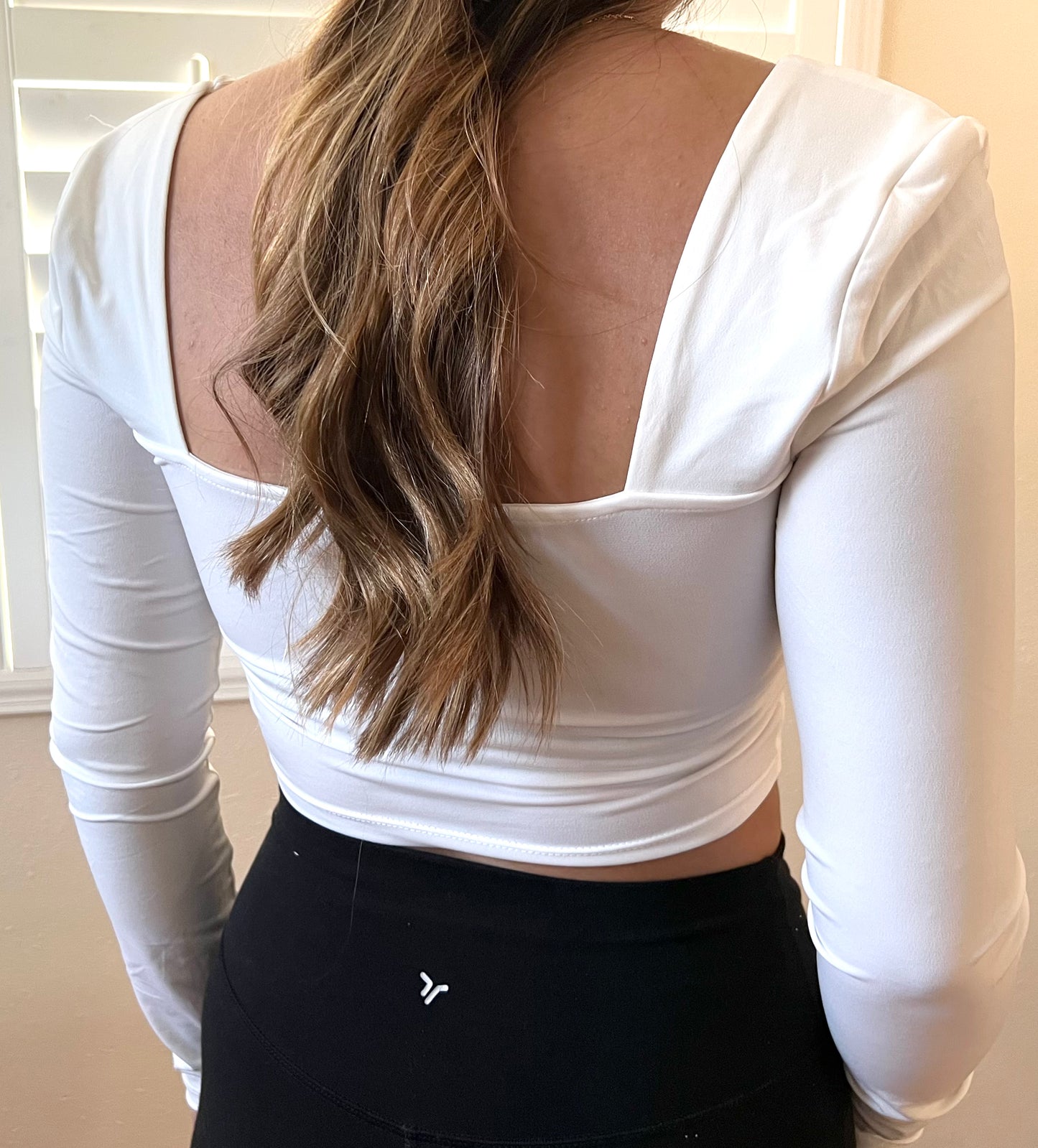 Lucia crop top ( white )