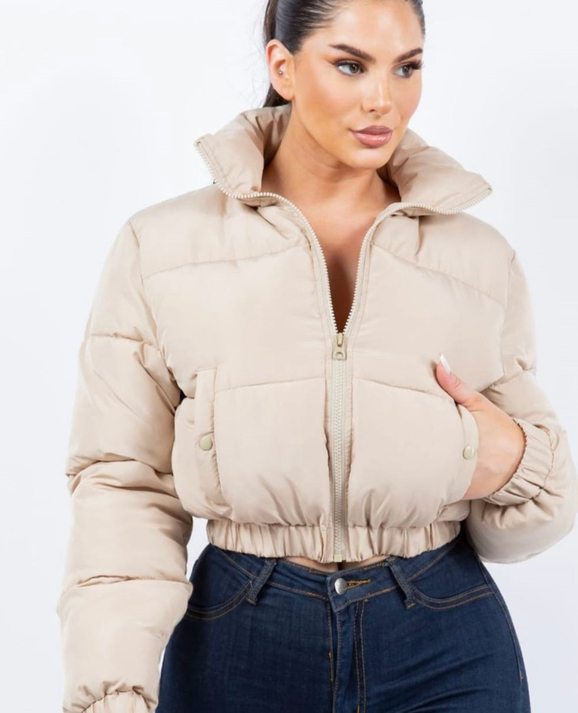 Julie Puffer Jacket (khaki)